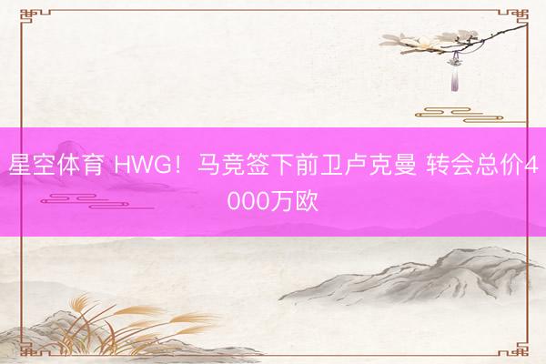 星空体育 HWG！马竞签下前卫卢克曼 转会总价4000万欧