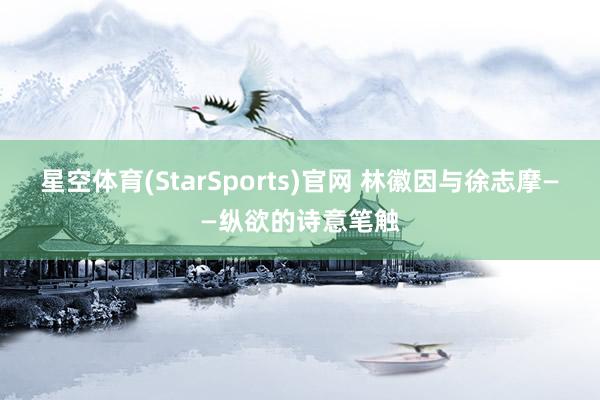 星空体育(StarSports)官网 林徽因与徐志摩——纵欲的诗意笔触