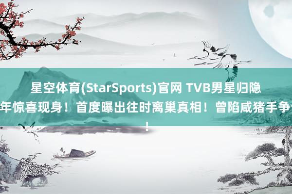 星空体育(StarSports)官网 TVB男星归隐17年惊喜现身！首度曝出往时离巢真相！曾陷咸猪手争议！