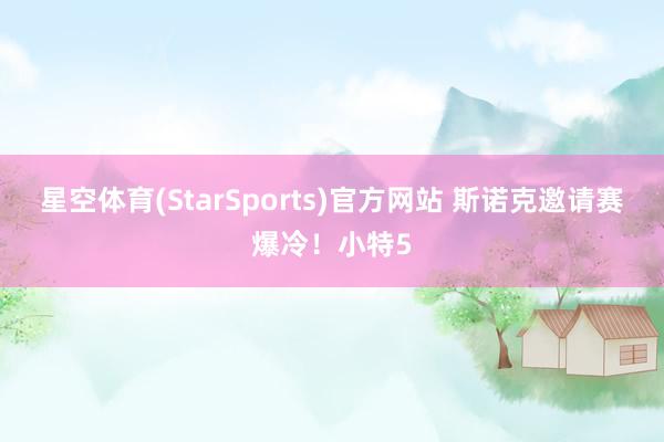 星空体育(StarSports)官方网站 斯诺克邀请赛爆冷！小特5