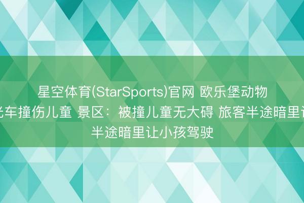 星空体育(StarSports)官网 欧乐堡动物王国不雅光车撞伤儿童 景区：被撞儿童无大碍 旅客半途暗里让小孩驾驶