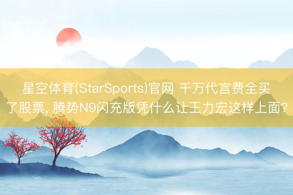 星空体育(StarSports)官网 千万代言费全买了股票， 腾势N9闪充版凭什么让王力宏这样上面?
