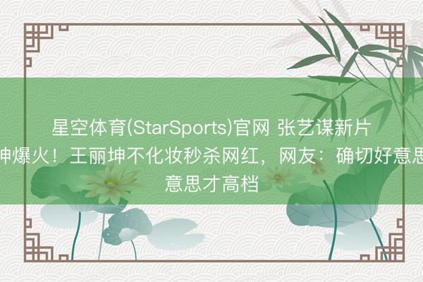 星空体育(StarSports)官网 张艺谋新片素颜女神爆火！王丽坤不化妆秒杀网红，网友：确切好意思才高档
