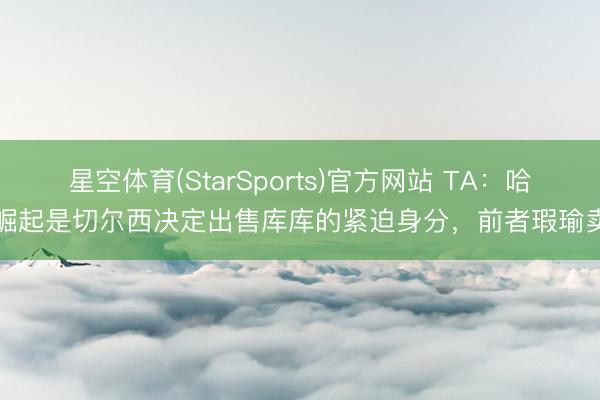 星空体育(StarSports)官方网站 TA:哈托崛起是切尔西决定出售库库的紧迫身分,前者瑕瑜卖品